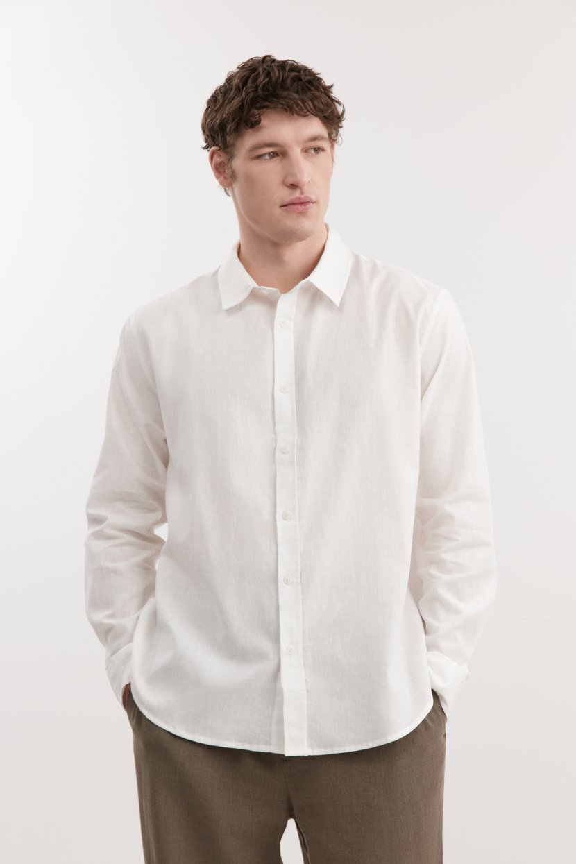 Рубашка из льна и хлопка 7299₽