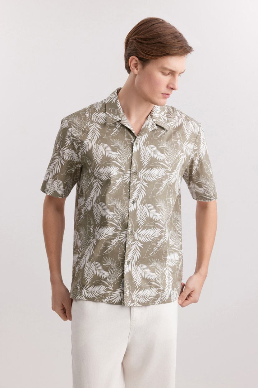 Рубашка из 100% хлопка, 3XL, зеленый