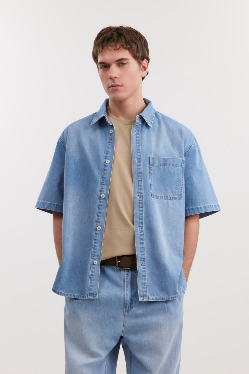 Рубашка из хлопка и вискозы 7699₽