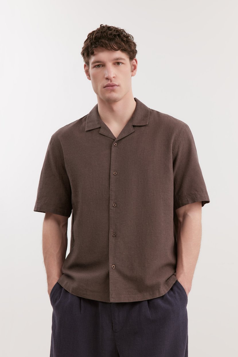 Рубашка свободного кроя из умягчённого льна 6599₽