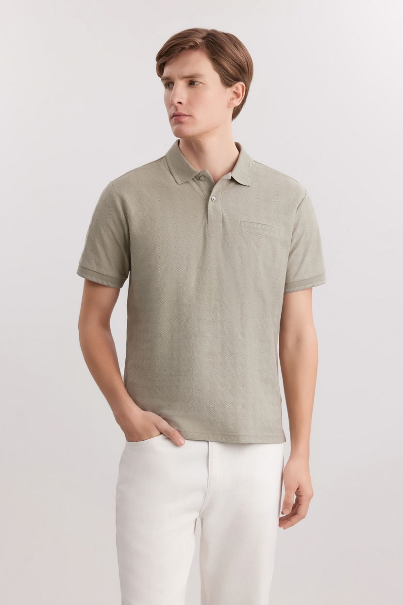 Поло из 100 хлопка 3XL зеленый 3499₽