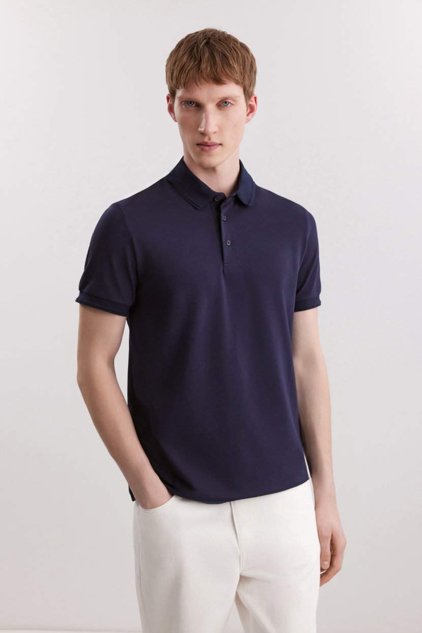 Поло из хлопка 3XL синий 4999₽