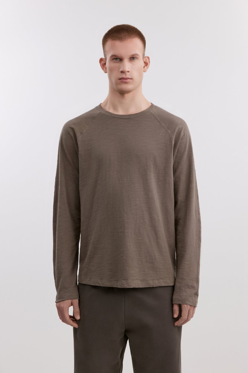 Лонгслив из хлопкового слаб-джерси 4399₽