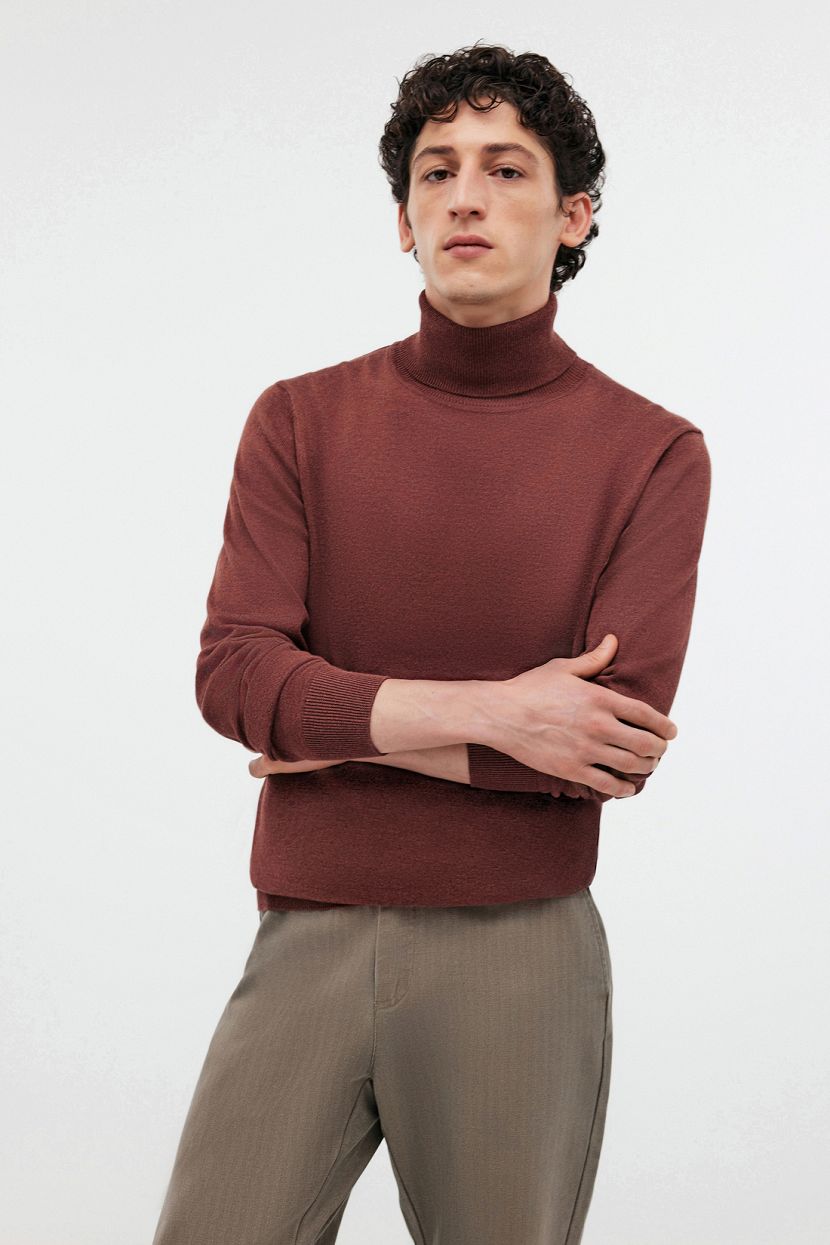 Водолазка из хлопковой смесовой пряжи 3199₽