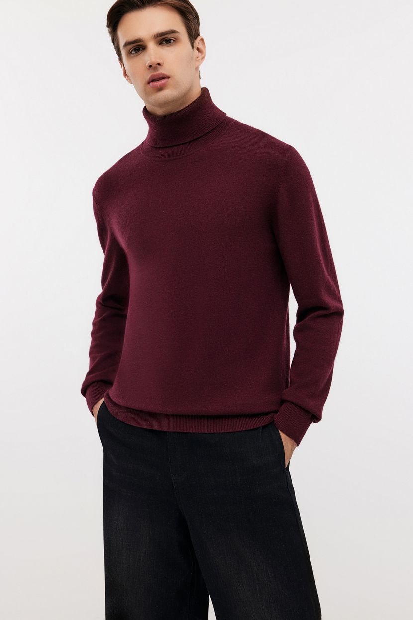 Водолазка из шерсти и кашемира S фиолетовый 5359₽