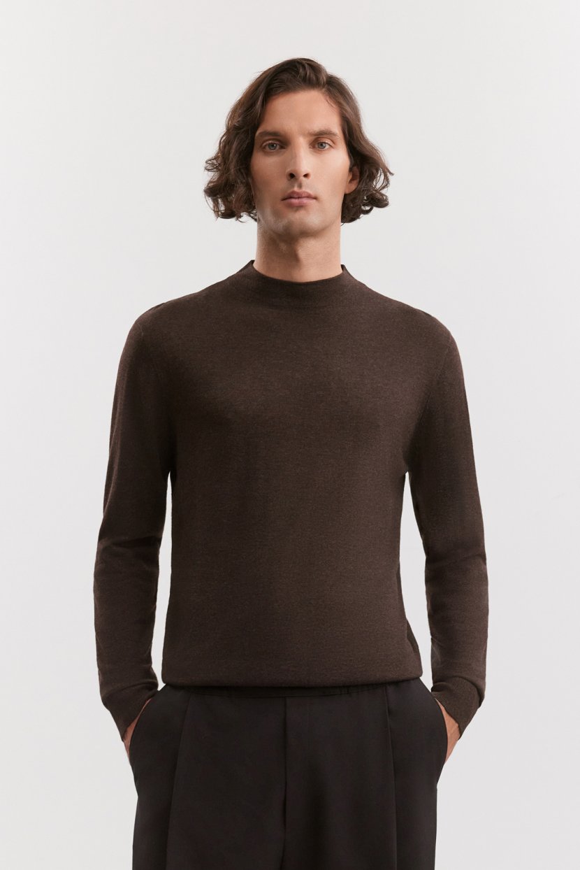 Водолазка с добавлением шерсти шёлка вискозы 4199₽