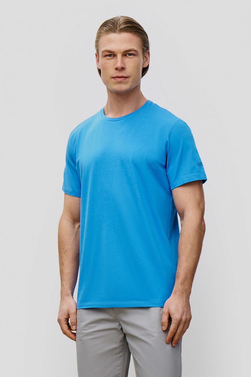 Базовая футболка с O-вырезом REGULAR FIT, XL, синий