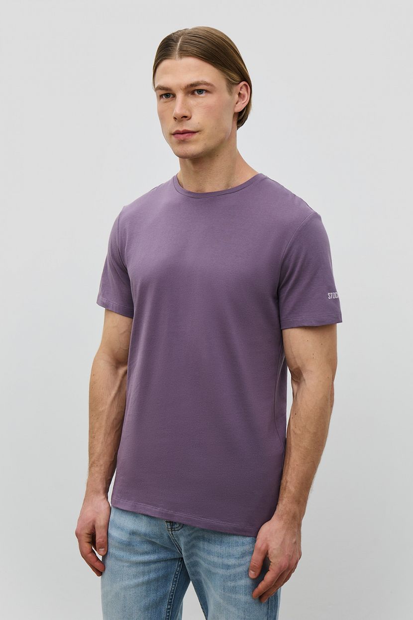 Базовая футболка с O-вырезом REGULAR FIT, S, серый