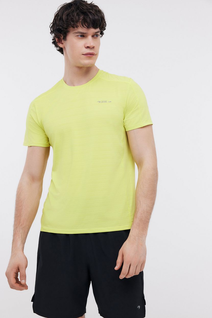 Спортивная футболка для бега, XXL, желтый