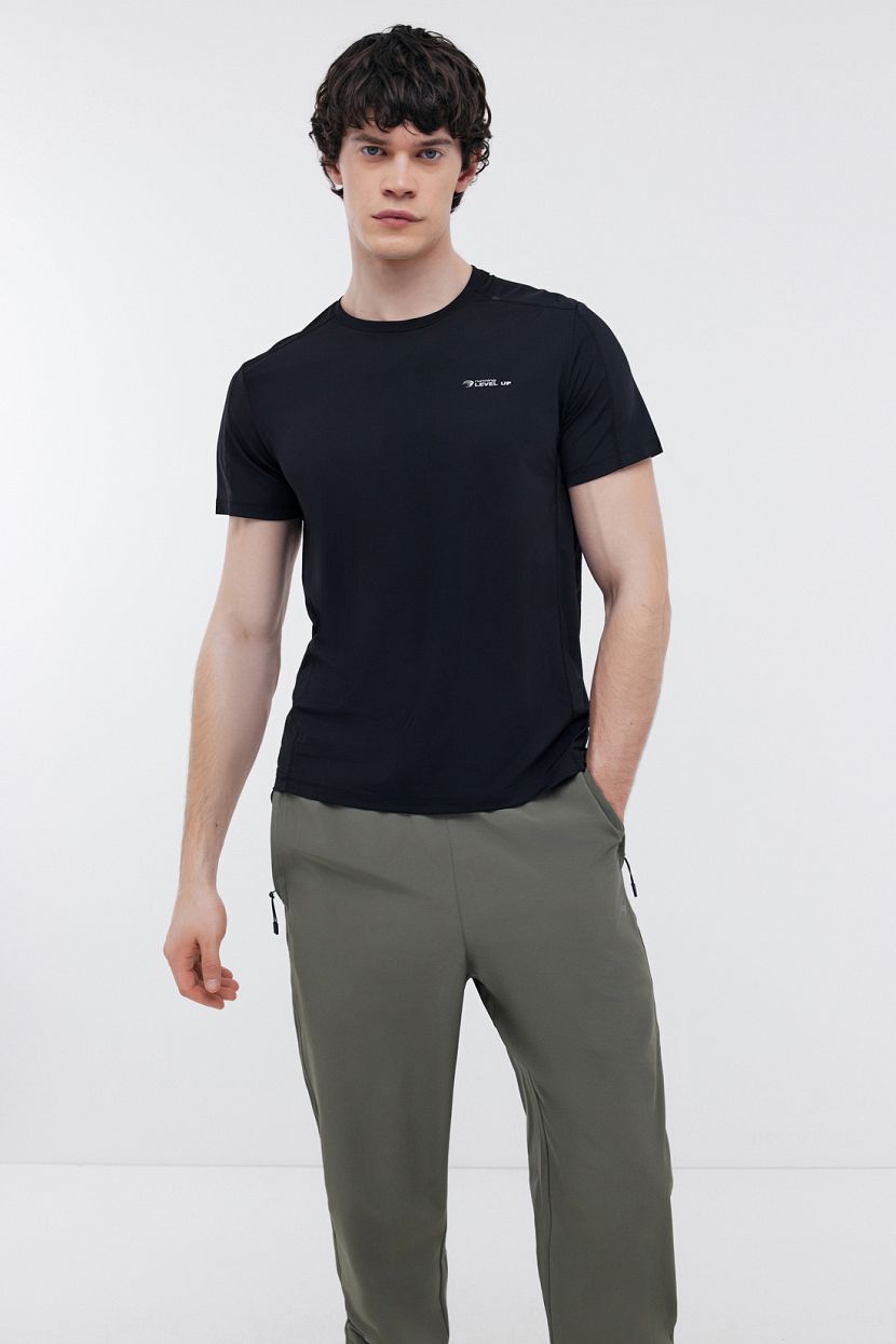 Спортивная футболка для бега (арт. BAON B7324038), размер L, цвет черный