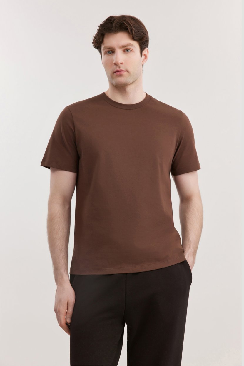 Хлопковая футболка прямого кроя 2799₽