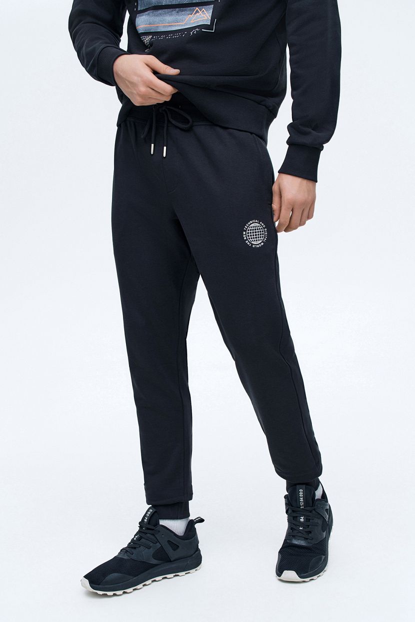 Спортивный костюм с худи с принтом (арт. BAON B7824004), размер M, цвет черный Спортивный костюм с худи с принтом (арт. BAON B7824004) - фото 3
