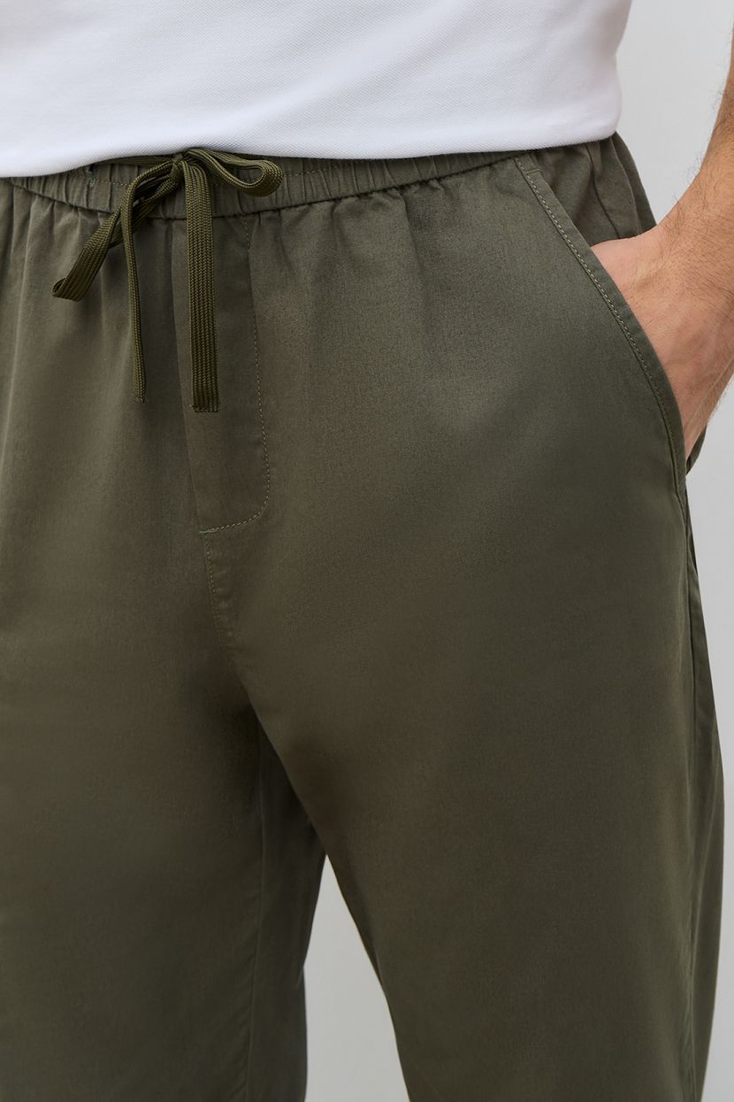 Повседневные брюки-джоггеры (арт. baon B791201), размер M, цвет зеленый Повседневные брюки-джоггеры (арт. baon B791201) - фото 4