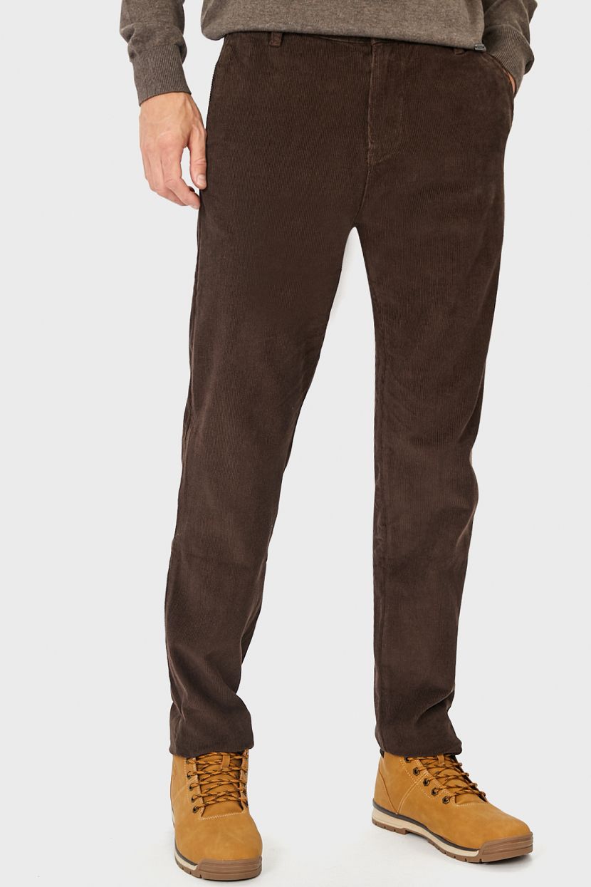 Вельветовые брюки, L, коричневый