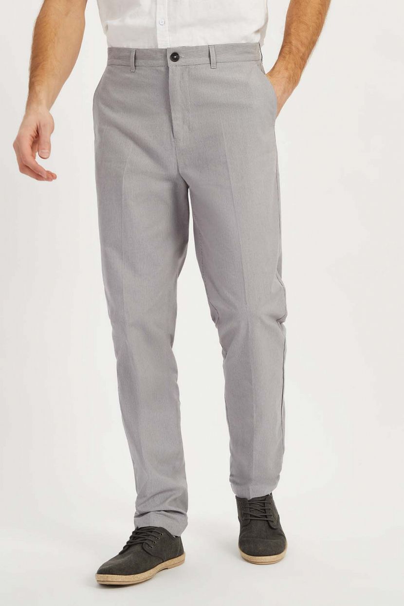 Костюмные брюки из хлопка, XXL, серый