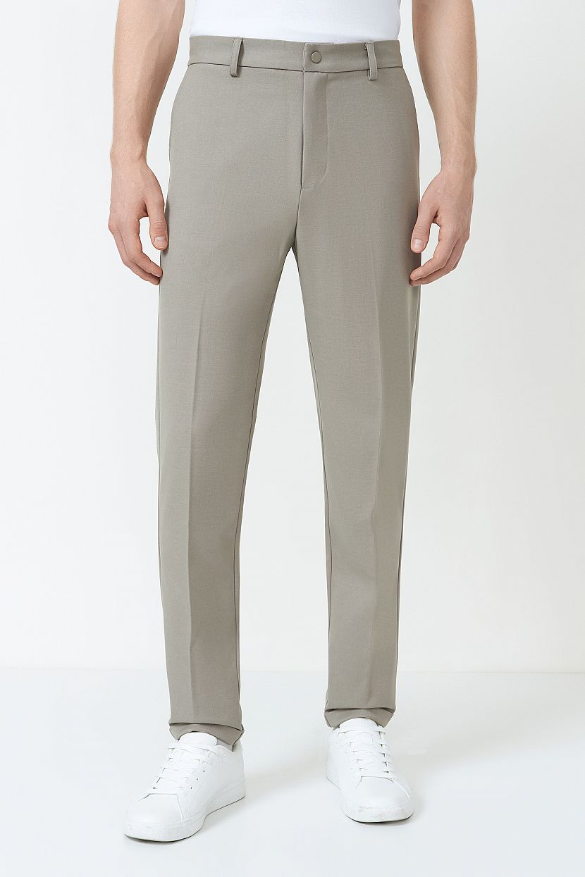 Брюки, 3XL, коричневый