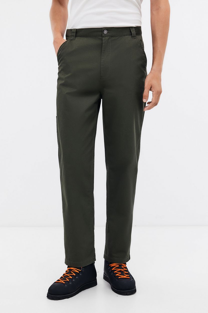 Брюки из 100 хлопка 3XL зеленый 4661₽