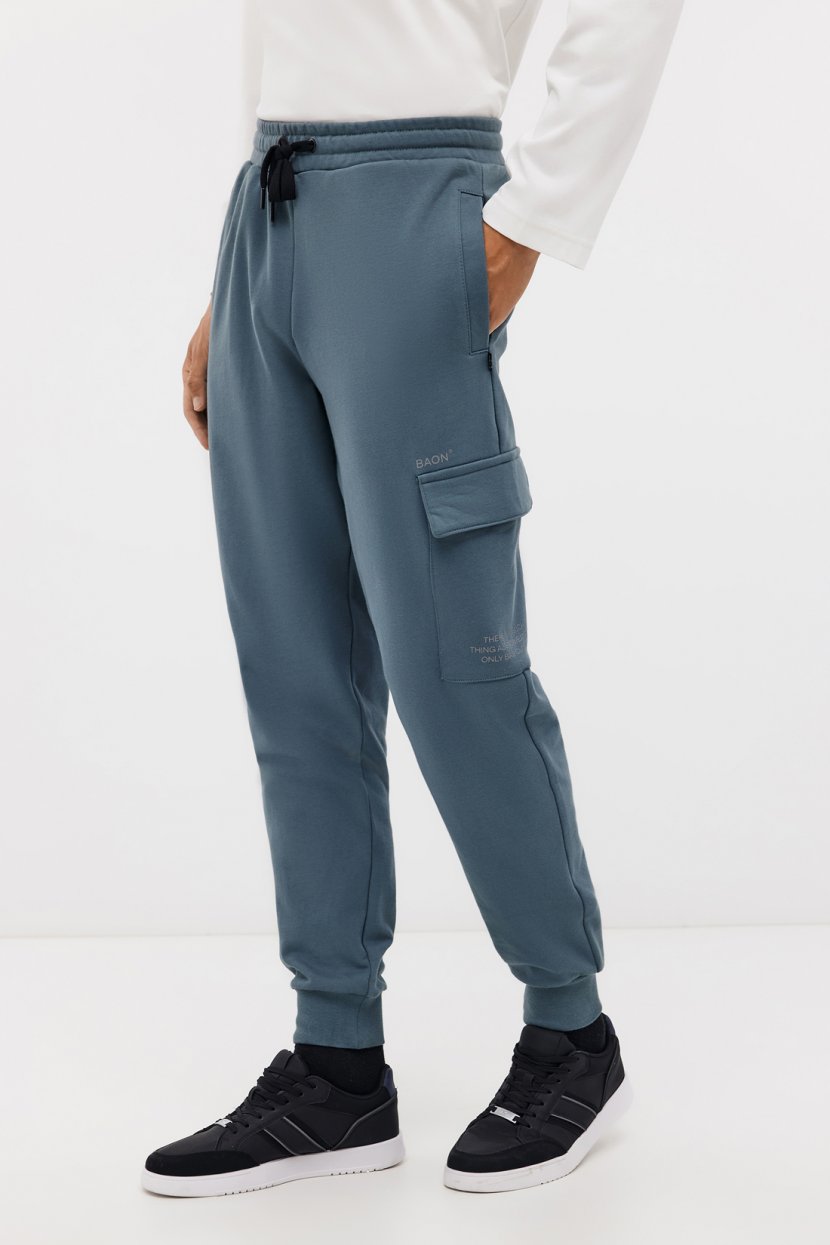 Зауженные спортивные брюки 3XL серый 5992₽