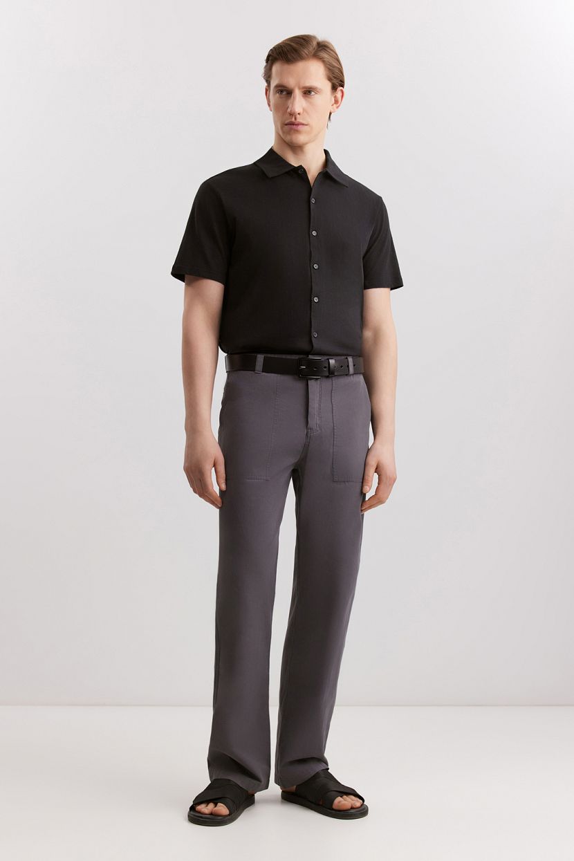 Брюки из 100 хлопка 3XL серый 3799₽