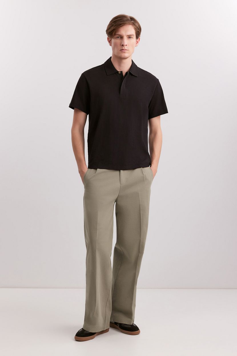 Брюки из 100 хлопка 3XL бежевый 3039₽