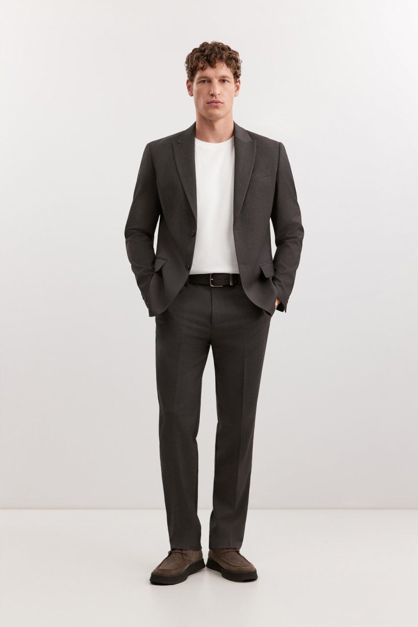 Брюки из смесовой ткани с шерстью