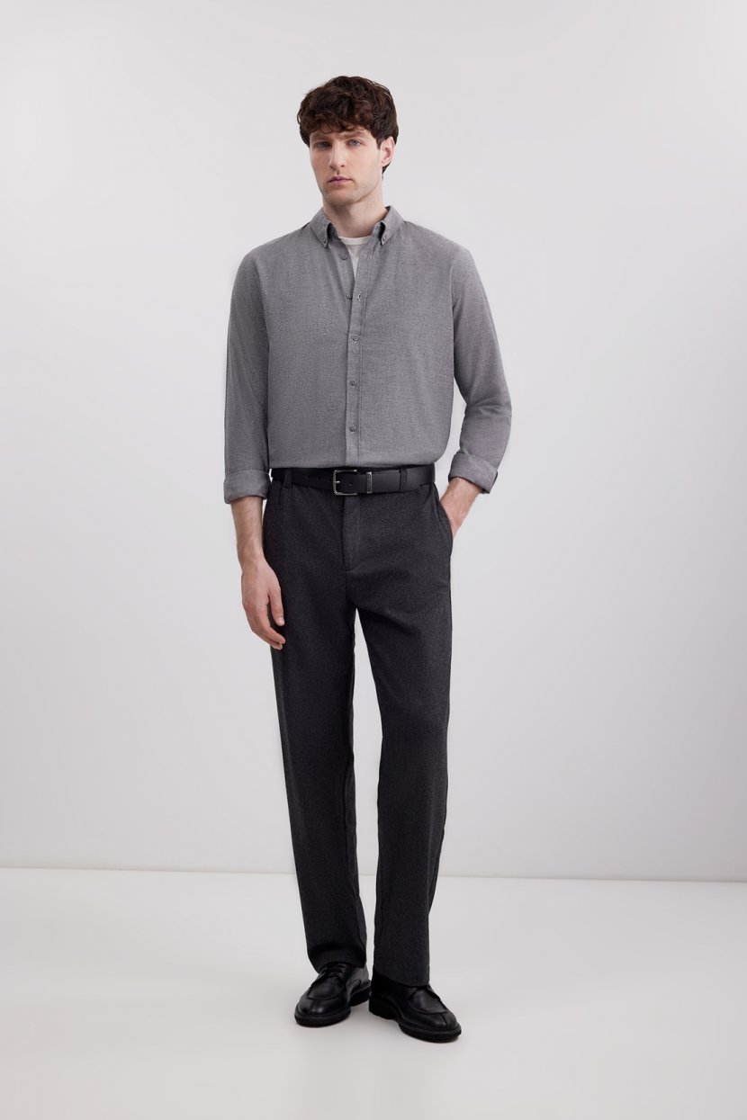 Брюки из шерсти и вискозы