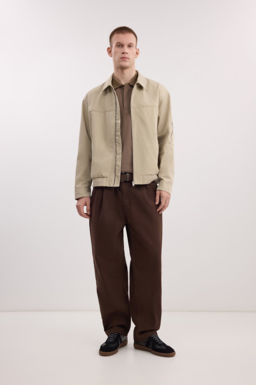 Хлопковые брюки-чиносы