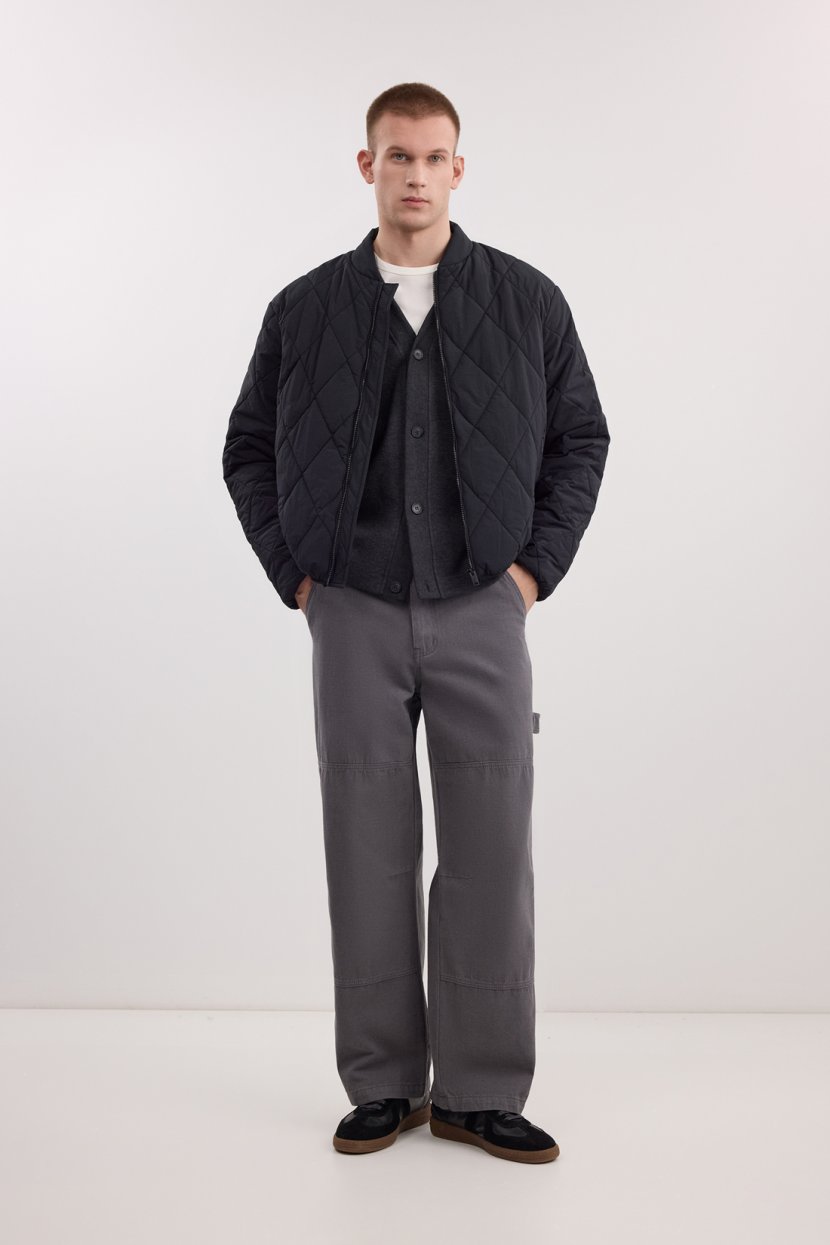 Хлопковые брюки карго прямого кроя