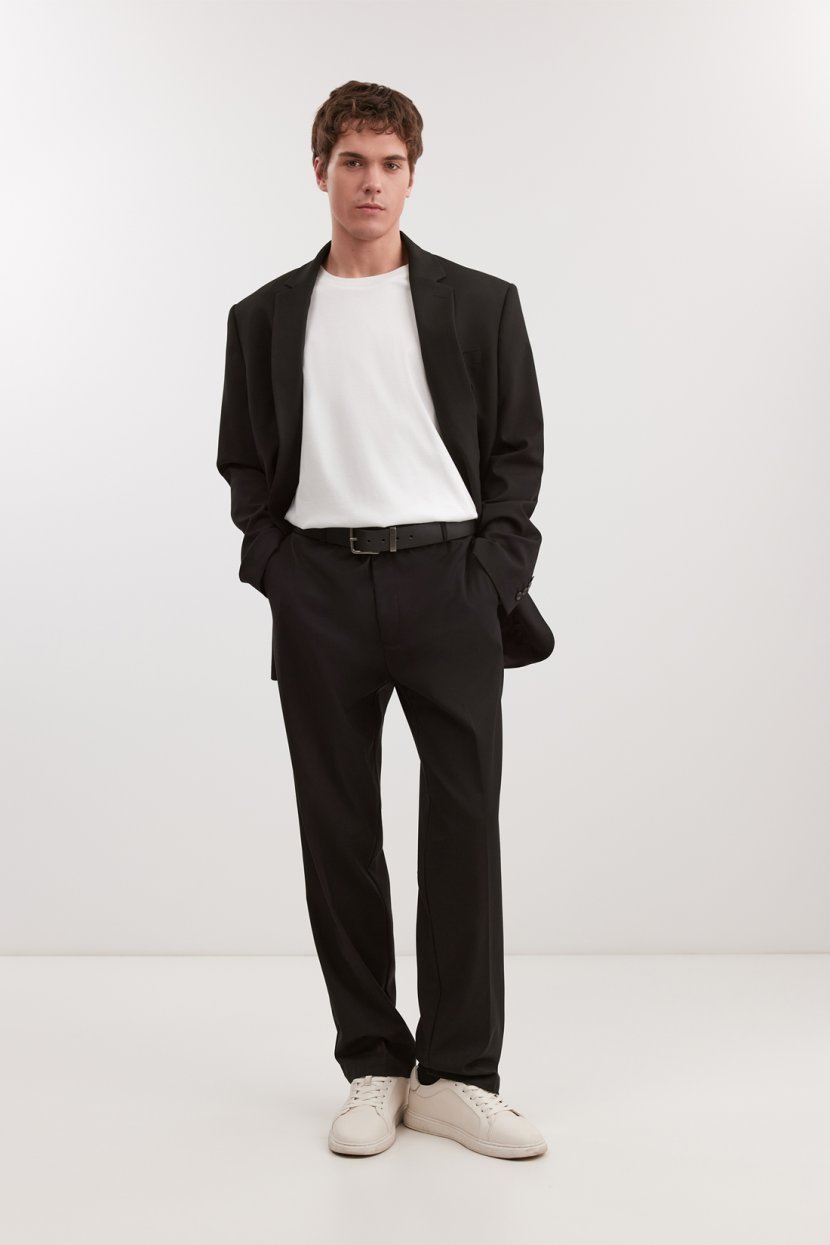 Брюки зауженного кроя из вискозы 8799₽