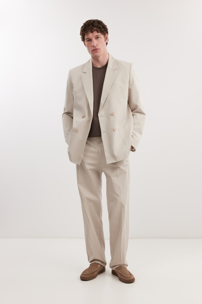 Брюки из премиального хлопка и вискозы со стрелками 8799₽