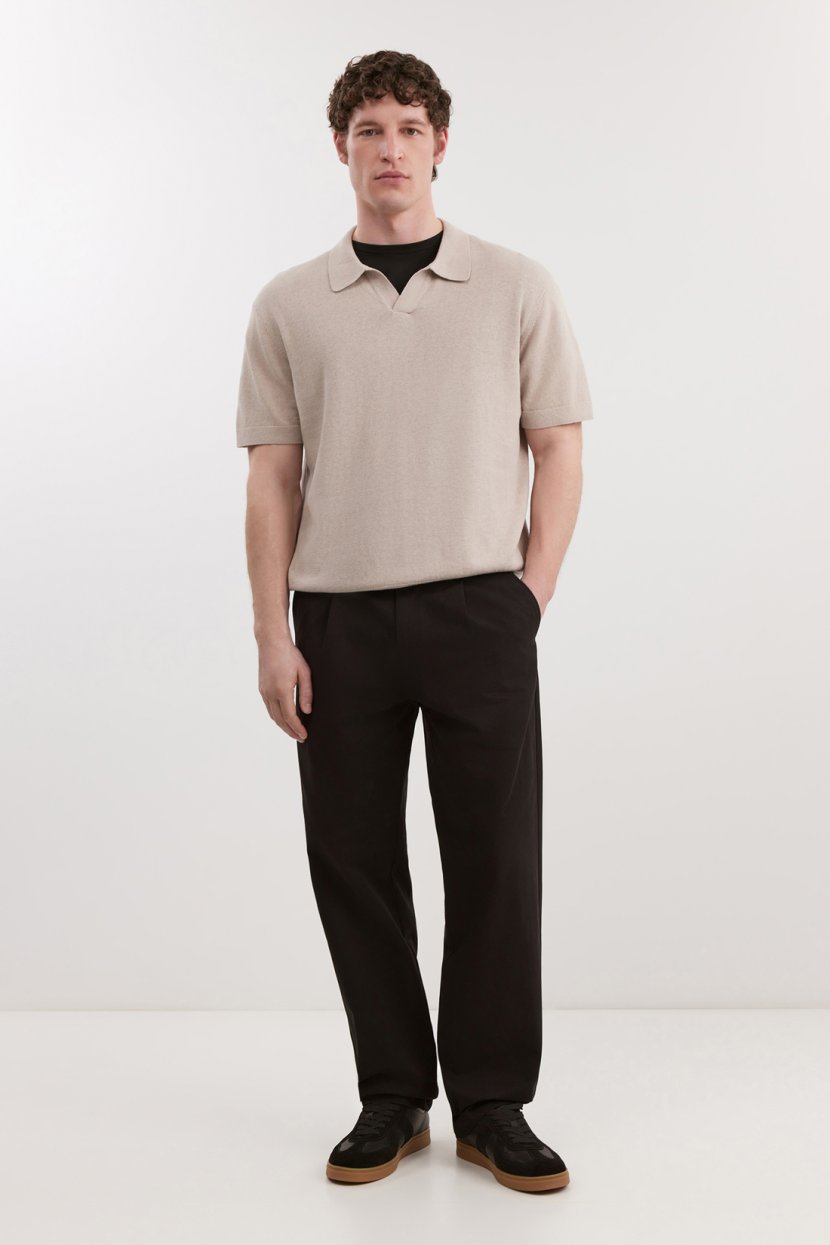 Брюки из хлопкового твила