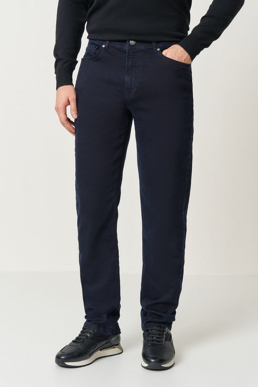 Прямые джинсы REGULAR  (арт. BAON B8023505), размер 35, цвет синий