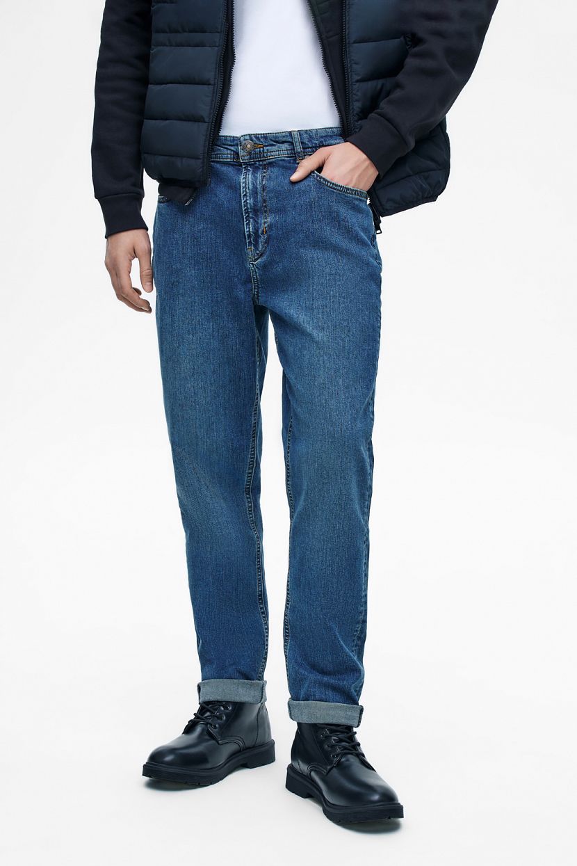 Джинсы SLIM FIT с винтажным эффектом 31 синий 3089₽