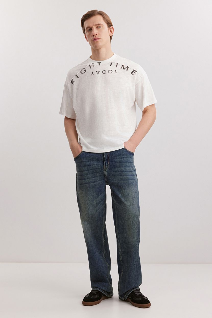 Джинсы прямые из хлопкового денима 31 BLUE GREEN DENIM 3499₽