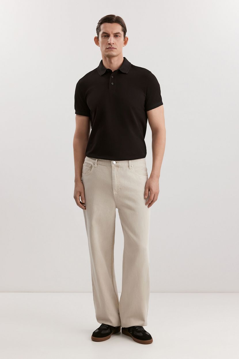 Джинсы из смесового денима 31 BEIGE DENIM 5299₽