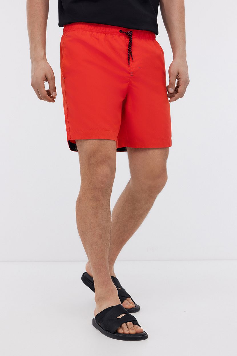 Шорты мужские с эластичным поясом и карманами красный 1499₽
