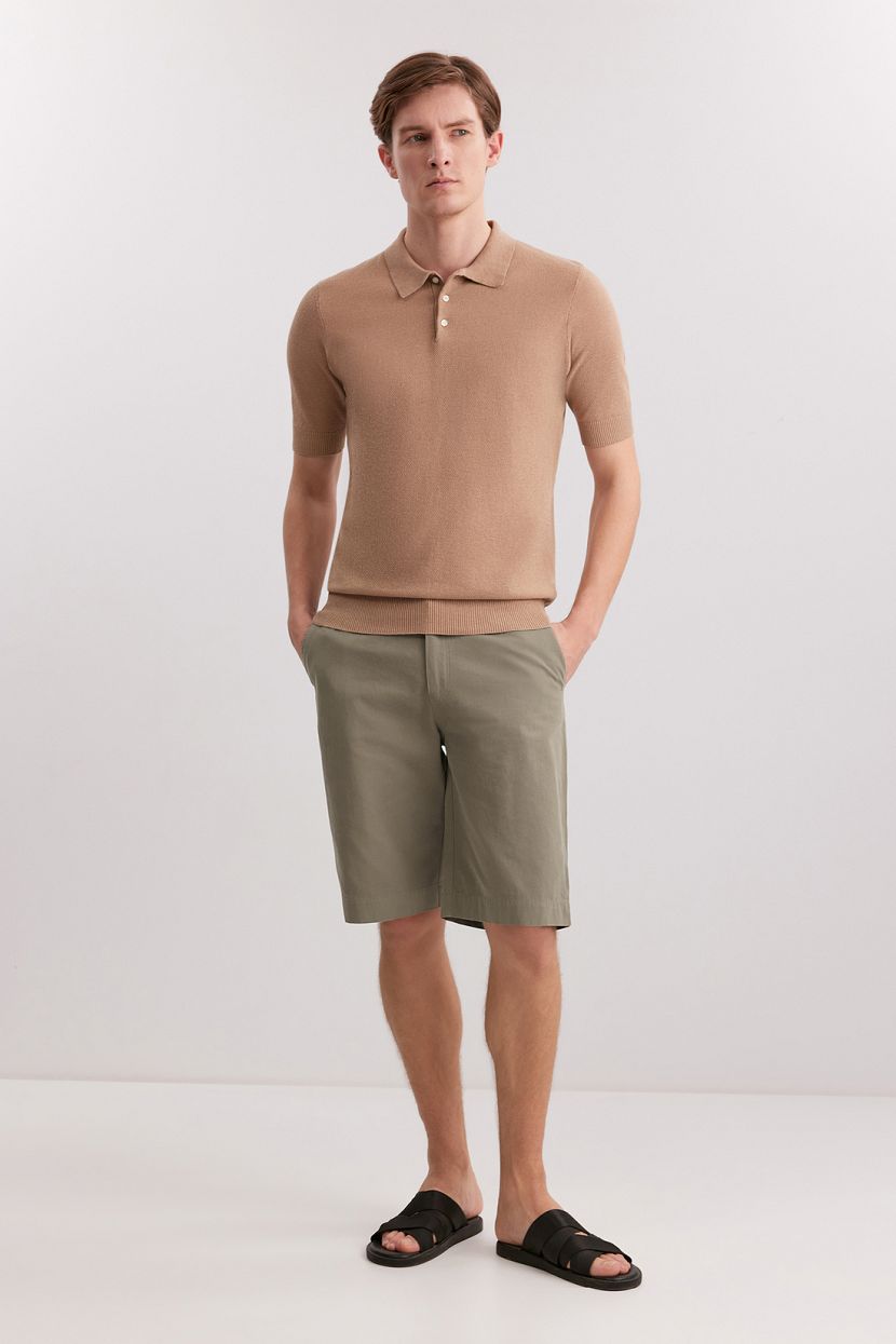 Шорты из 100 хлопка 3XL бежевый 6599₽