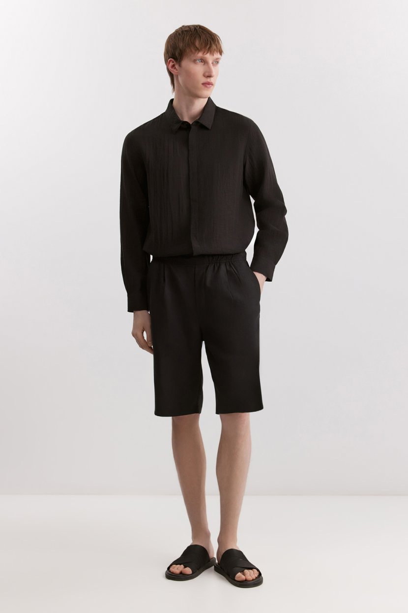 Шорты из вискозы и льна 4243₽