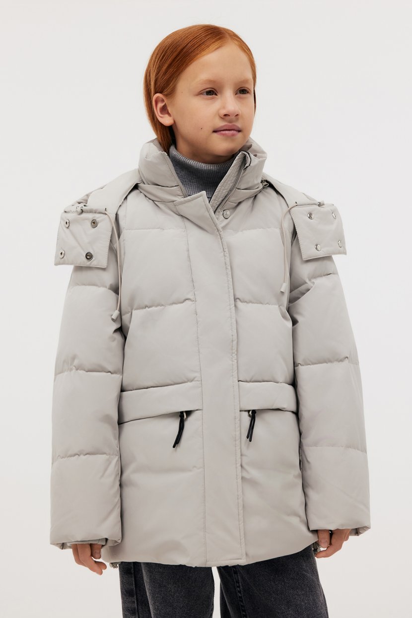Пуховик 134 серый 13999₽