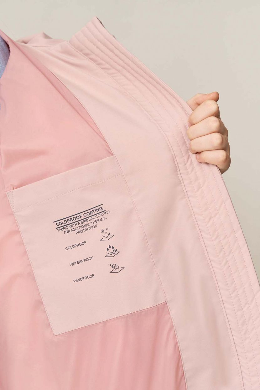 Куртка-кокон с экопухом для девочки (арт. baon BK0423501), размер 146, цвет розовый Куртка-кокон с экопухом для девочки (арт. baon BK0423501) - фото 6