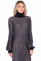 Платье-свитер из двухцветной пряжи B459510