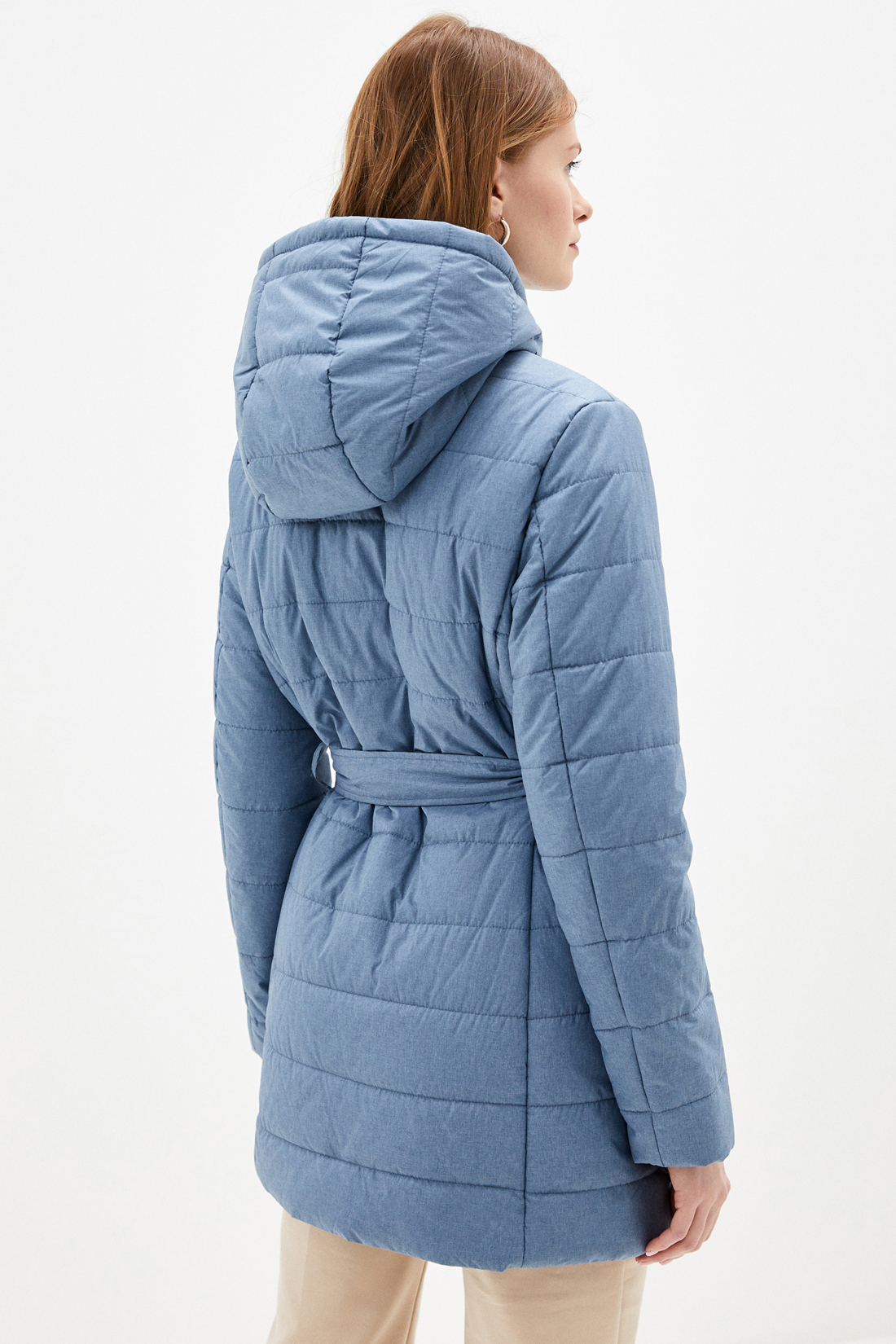 Куртка с поясом (арт. baon B030038), размер M, цвет синий Куртка с поясом (арт. baon B030038) - фото 2
