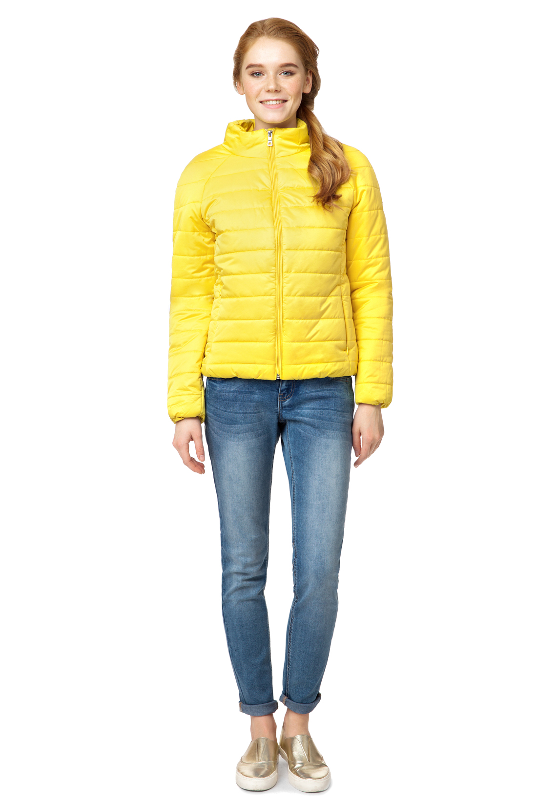 Куртка в спортивном стиле (арт. baon B037007), размер S, цвет желтый Куртка в спортивном стиле (арт. baon B037007) - фото 5