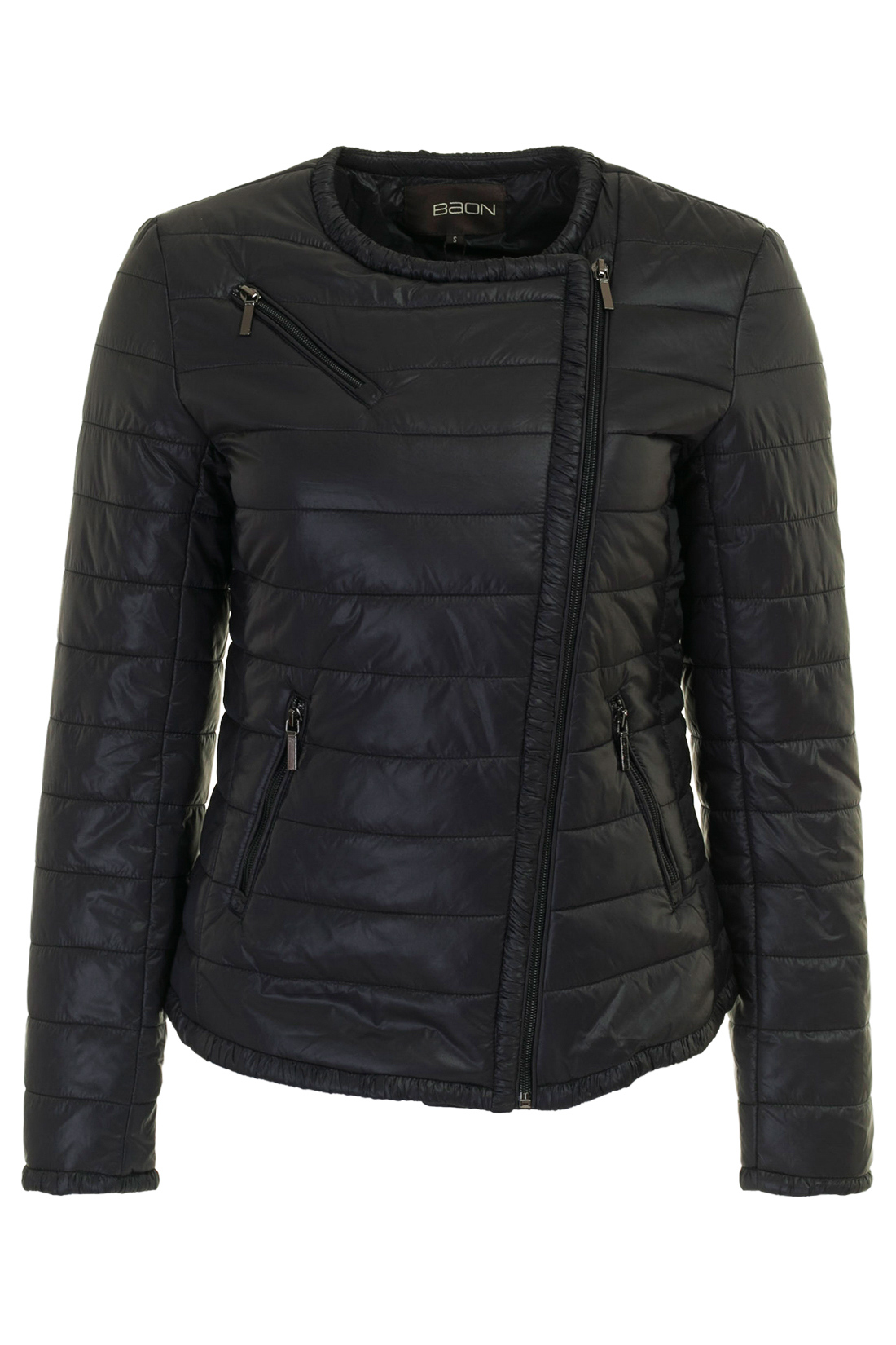 Утеплённая куртка-косуха (арт. baon B037038), размер XXL, цвет черный Утеплённая куртка-косуха (арт. baon B037038) - фото 5