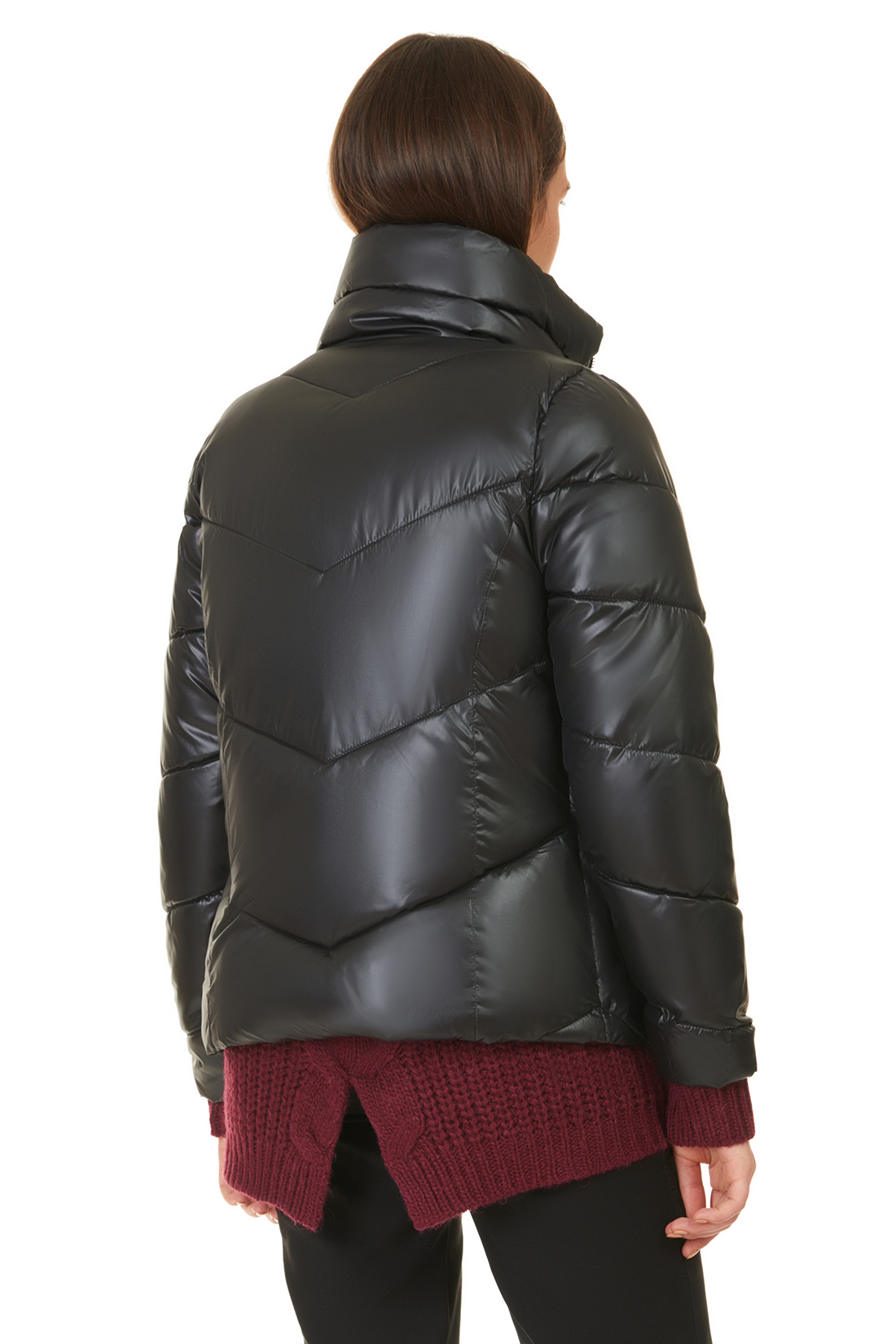 Укороченная дутая куртка (арт. baon B037565), размер S, цвет черный Укороченная дутая куртка (арт. baon B037565) - фото 2