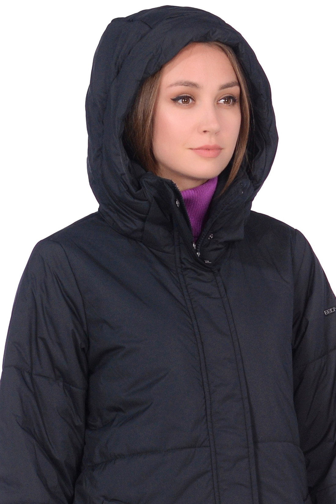 Куртка с молниями по бокам (арт. baon B038530), размер L, цвет черный Куртка с молниями по бокам (арт. baon B038530) - фото 3