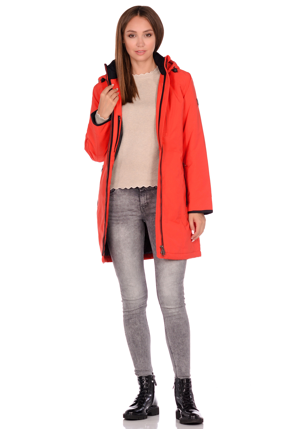 Куртка со стёганой подкладкой (арт. baon B038532), размер XXL, цвет красный Куртка со стёганой подкладкой (арт. baon B038532) - фото 4