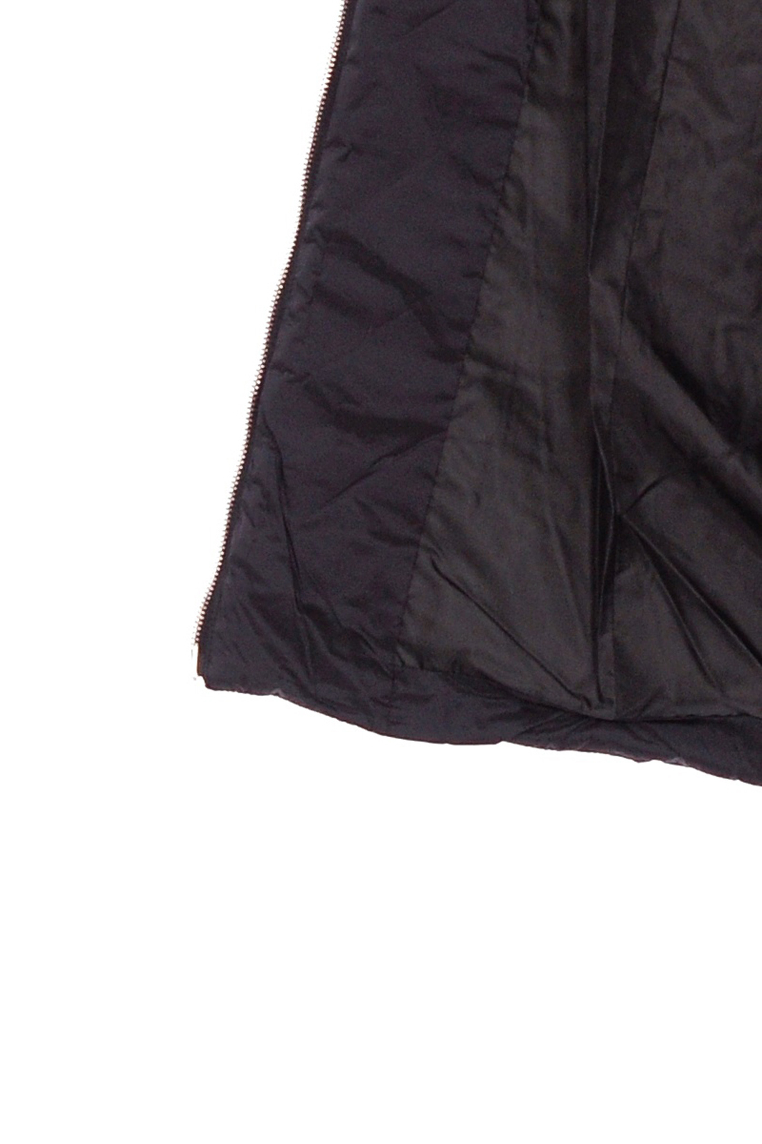 Длинная стёганая куртка (арт. baon B038547), размер L, цвет черный Длинная стёганая куртка (арт. baon B038547) - фото 4