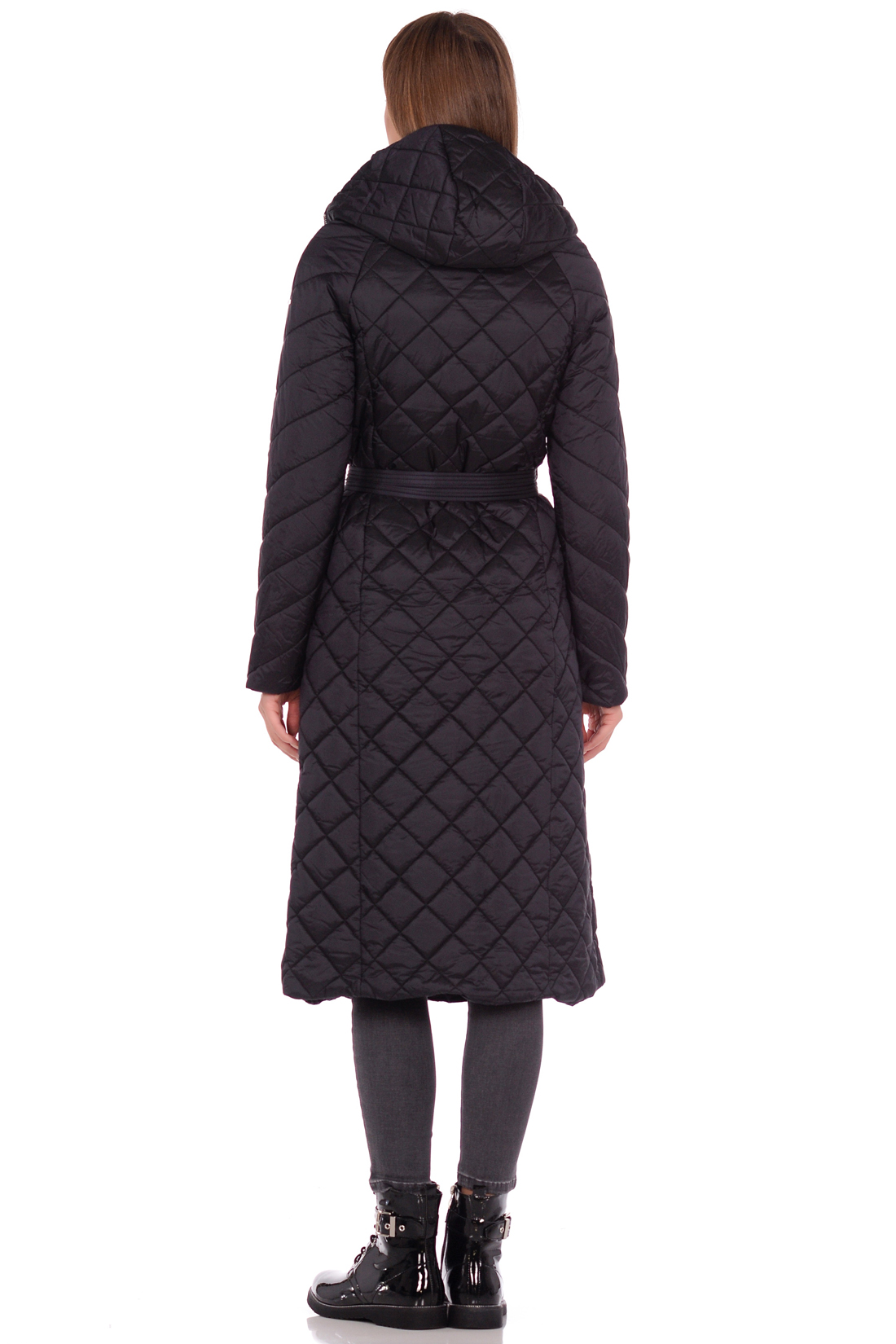 Длинная стёганая куртка (арт. baon B038547), размер L, цвет черный Длинная стёганая куртка (арт. baon B038547) - фото 2