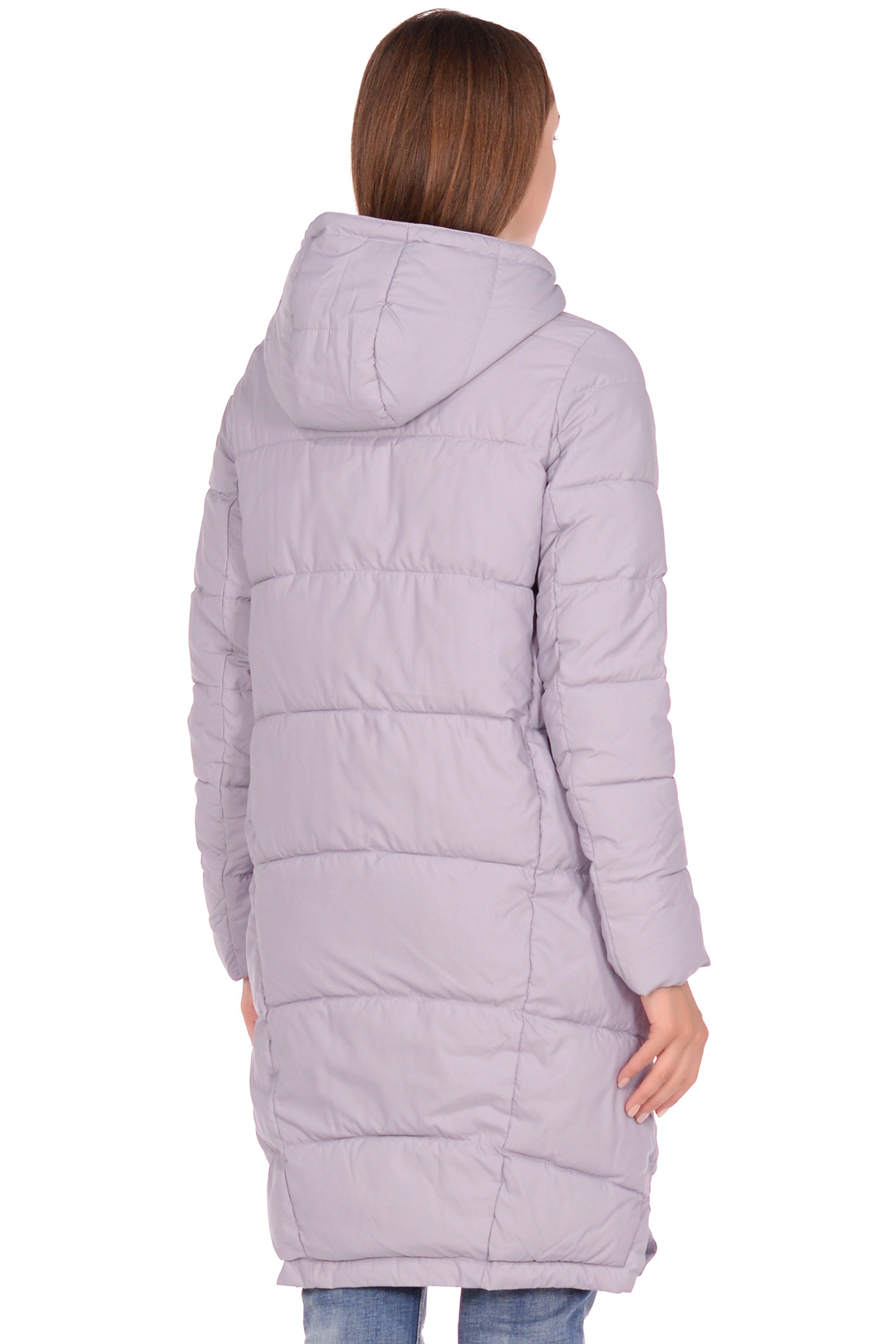 Куртка-кокон с накладными карманами (арт. baon B038582), размер XXL, цвет сиреневый Куртка-кокон с накладными карманами (арт. baon B038582) - фото 2